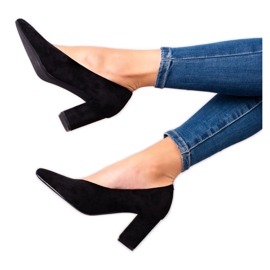 VINCEZA pumpe od antilopa crna