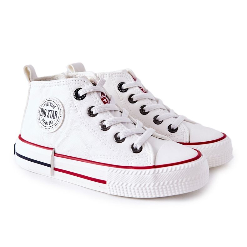 Dječje visoke tenisice Big Star II374004 Bijele ['bijelo'] bijela