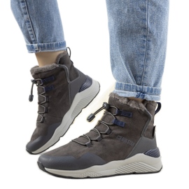 Sive, elegantne čizme za snijeg iz Big Star za žene iz Cotta siva