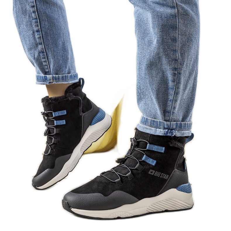 Crne, elegantne čizme za snijeg iz Big Star za žene iz Cotta crno