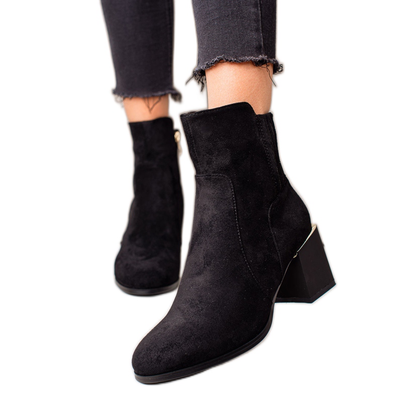 Goodin Elegantne čizme s potpeticom crno