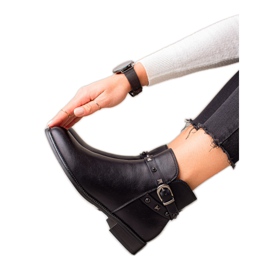 Goodin Crne čizme sa kamenčićima crno