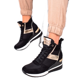 W. Potocki Tenisice na klin Potocki crna