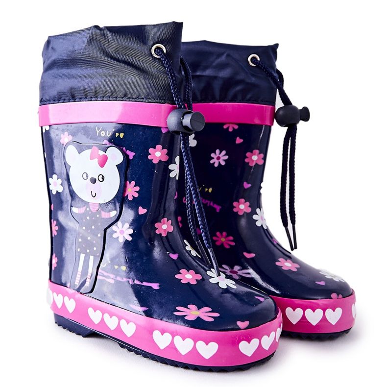 Dječje gumene galoše Navy Blue Zinstina's Bear mornarsko plava