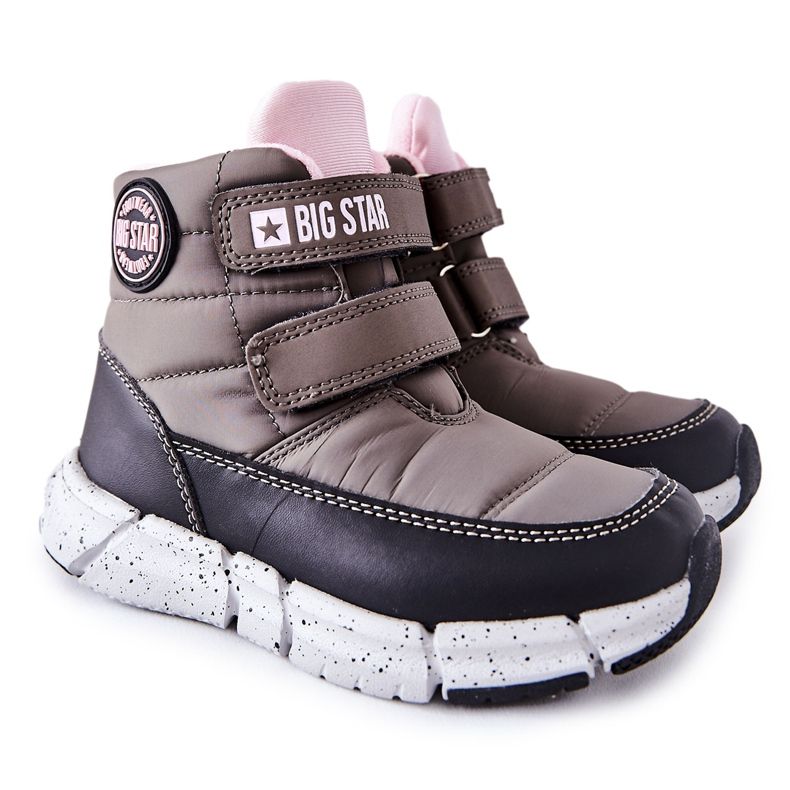 Dječje čizme za snijeg Memory Foam Big Star II374071 Szare crno siva