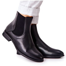 Kožne čizme Sergio Leone BT523 crne crna