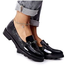 Kožne cipele Nicole Lacquered Black 2667 crna
