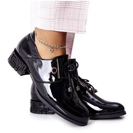 Lakirane cipele Sergio Leone PB260 Crna