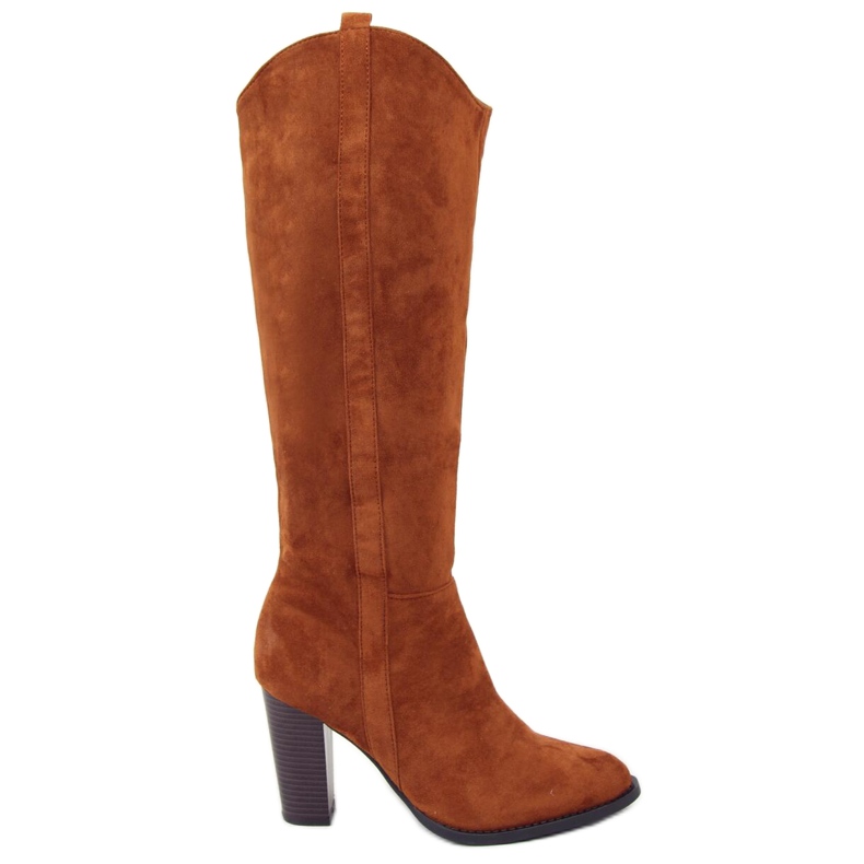 Klasične čizme na post devi UK07P Camel smeđa