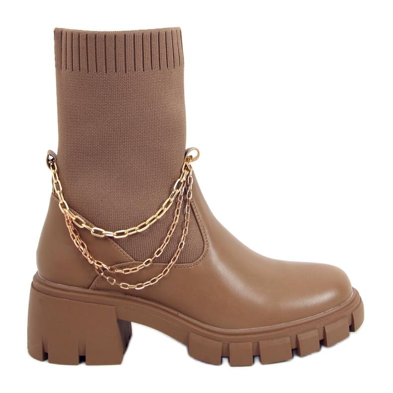 Čizme za čarape Mona Khaki kaki