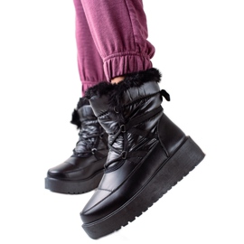 S. BARSKI Czarne Śniegowce S.BARSKI crna