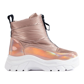 Čizme za snijeg na platformi VINCEZA zlatni