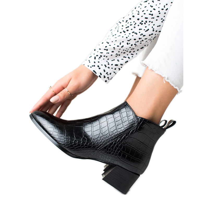 Filippo Ležerne čizme s visokim potpeticama crno