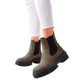 Chelsea čizme od eko kože marke Sergio Leone zelena