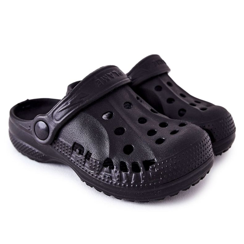 Flameshoes Dječje kućne papuče Black Kroks crno