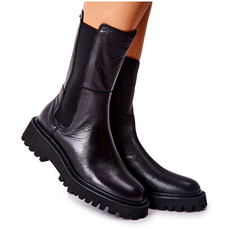 Visoka čizma Jodhpur Big Star II274416 Crna crno