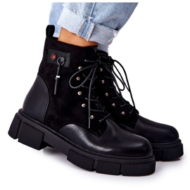 POTOCKI Radnici na kožnim čizmama vezani su za vas! crna