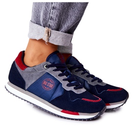 Sportske cipele Big Star GG274A055 Navy-Red crvena tamnoplava siva
