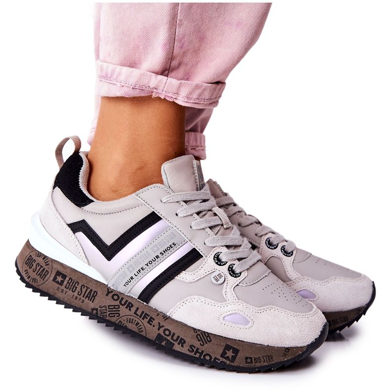 Ženske sportske cipele Big Star II274297 Siva