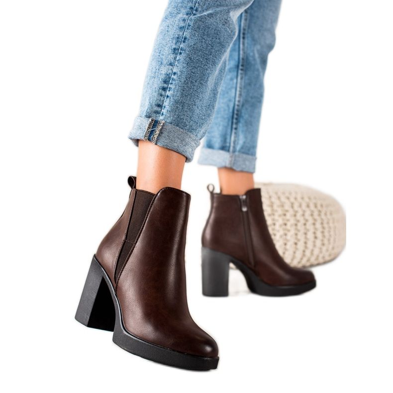 Super Mode Tople smeđe čizme smeđa