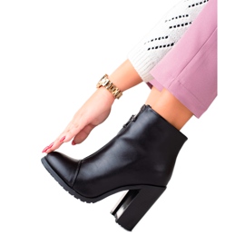 Super Mode Klasične čizme s patentnim zatvaračem crna