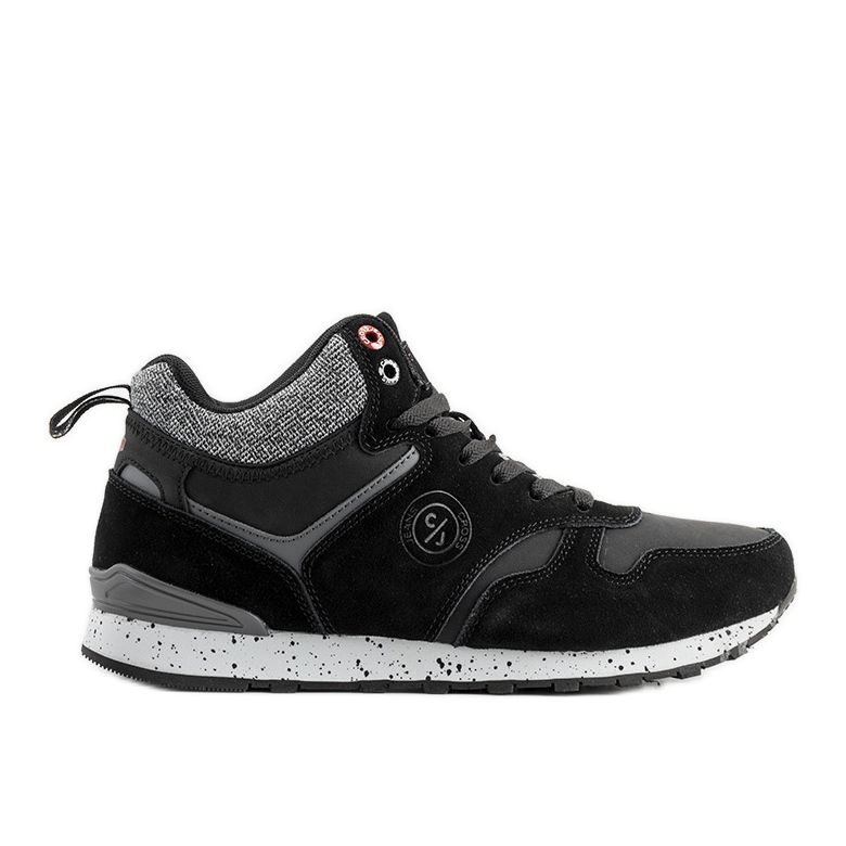 Muške crne tenisice Cross Jeans Merle crno siva