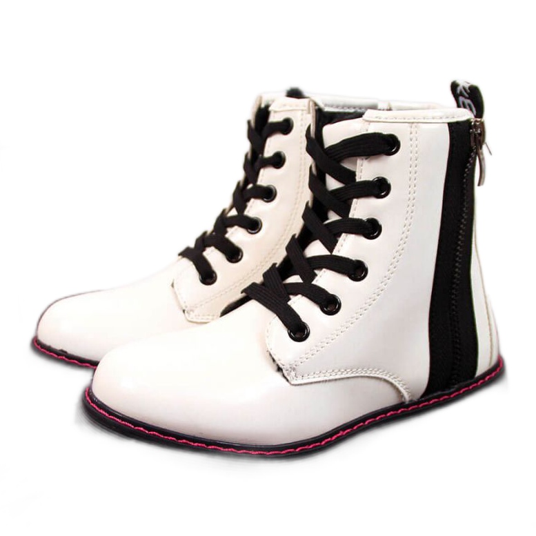 Izolirane lakirane čizme Jr EVE327B bijele bijela