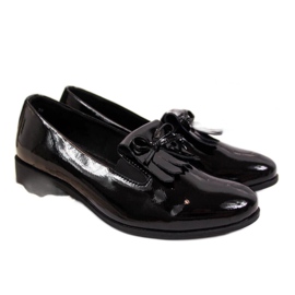 Lakirane cipele Filippo W PAW290 crne bež bijela crna