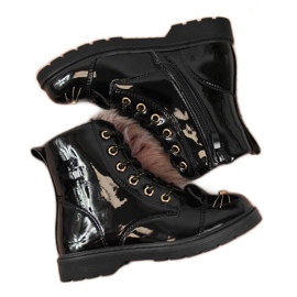 PA1 Izolirane čizme Jr EVE319A crne bijela crna