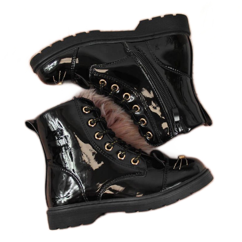 PA1 Izolirane čizme Jr EVE319A crne bijela crno