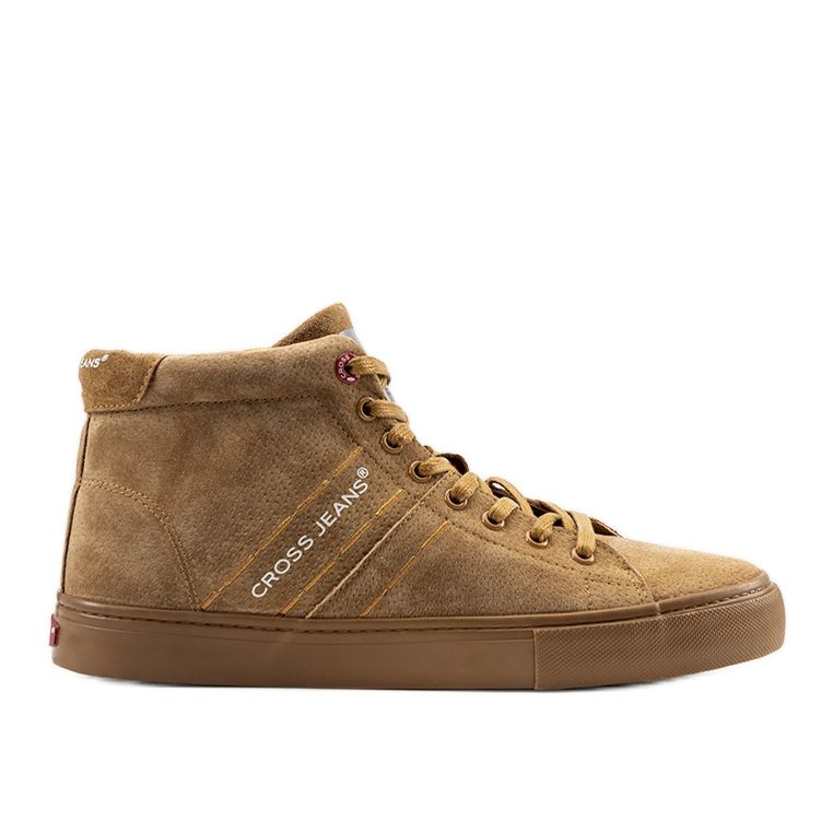 Smeđe muške tenisice Cross Jeans Raya smeđa