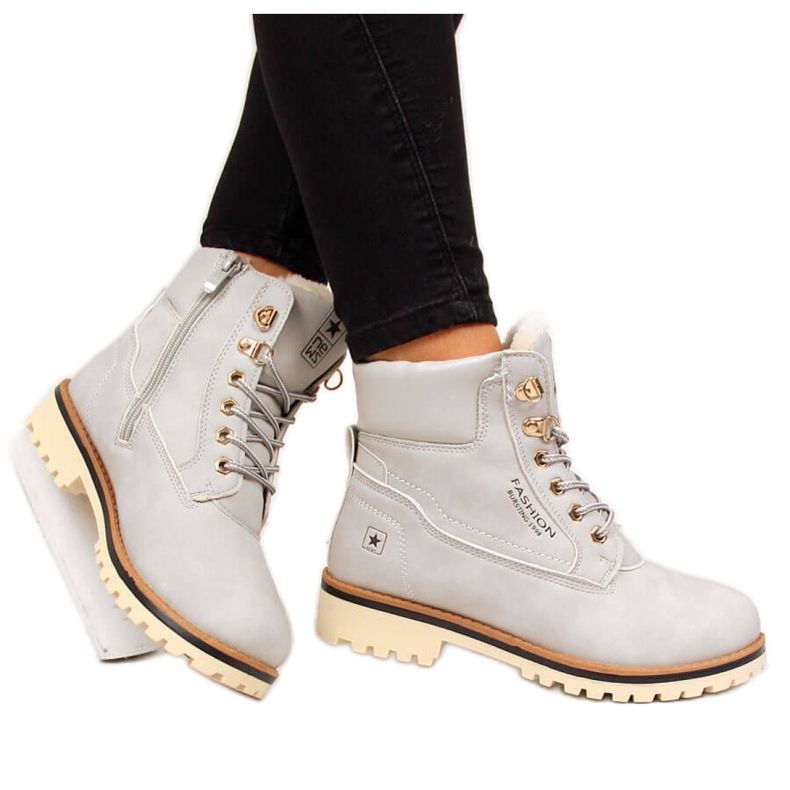 Ženske izolirane čizme Vijest W EVE249B siva