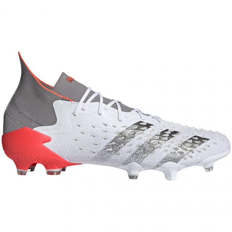 Adidas Predator Freak.1 Fg M FY6255 kopačke bijela, bijela, siva / srebrna bijela