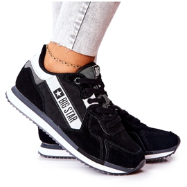 Kožne sportske cipele Big Star II274271 Crne bijela crna