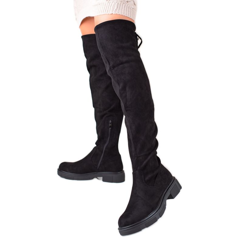 Seastar Visoke čizme od bedra od antilopa crno