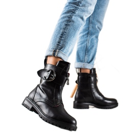 Erynn Crni radnici s kopčom crna