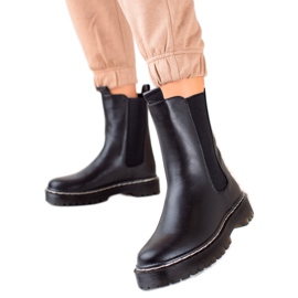 S. BARSKI Visoke čizme Chelsea na platformi S.BARSKI crna