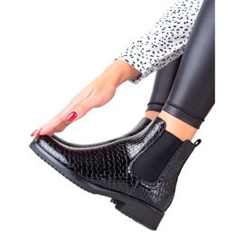 Modne čizme na VINCEZA patentni zatvarač crna