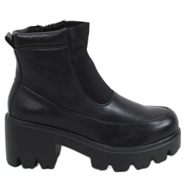 Crne čizme na debelim potplatima CH19208 Crne crna