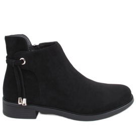 BM Crne ženske ravne čizme MR-10 Black crna