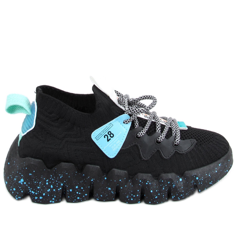 Crne NB387 Allblack sportske cipele s visokim potplatom crno