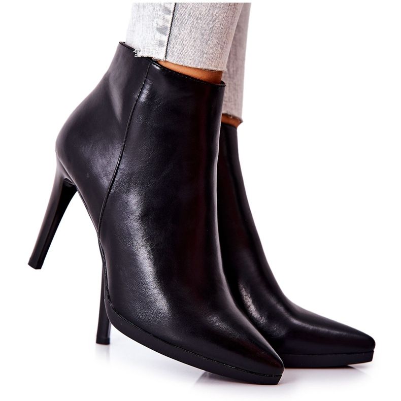 Ženske čizme na visoku petu Sergio Leone BT501 crno