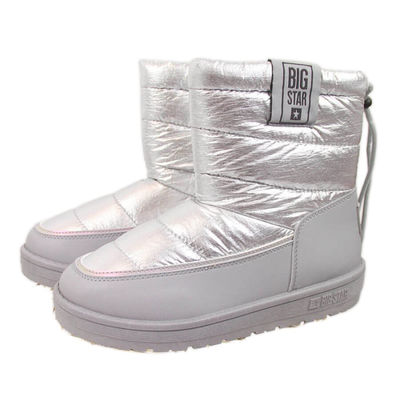 Izolirane čizme za snijeg Big Star W II274118 srebrne srebro