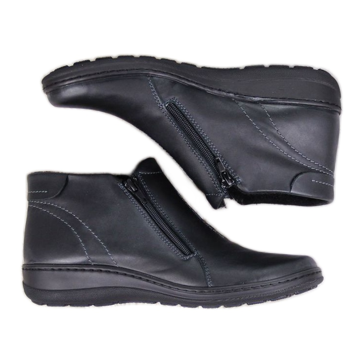 Udobne izolirane kožne čizme W Helios 642 siva