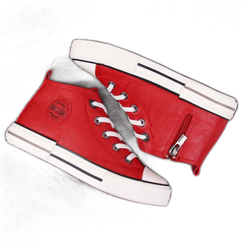 Tenisice od eko kože Big Star Jr II374005 crvena bijela