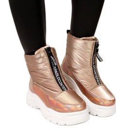 Čizme za snijeg na holo platformi Vinceza W JAN46C zlatne boje zlatni