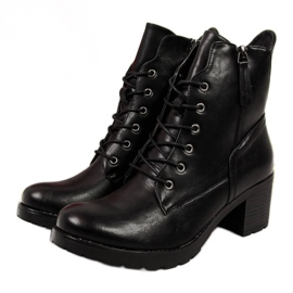 Čizme na stupu Potocki W WOL19A crne crna