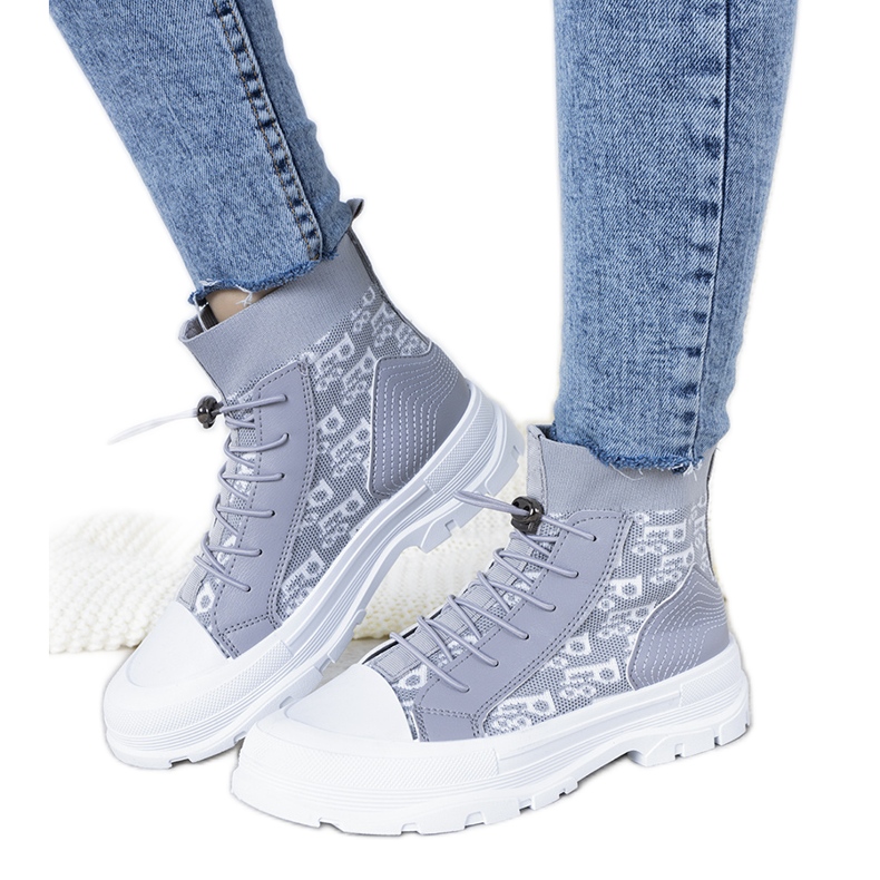 Sive ženske tenisice Marois siva