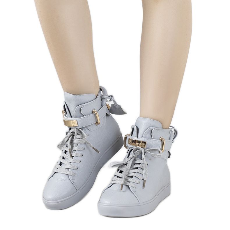 Sive ženske čizme Evelien siva