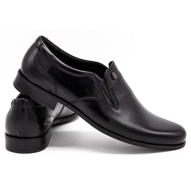 Kampol Muške svečane slip-on cipele 343/17 crne crno